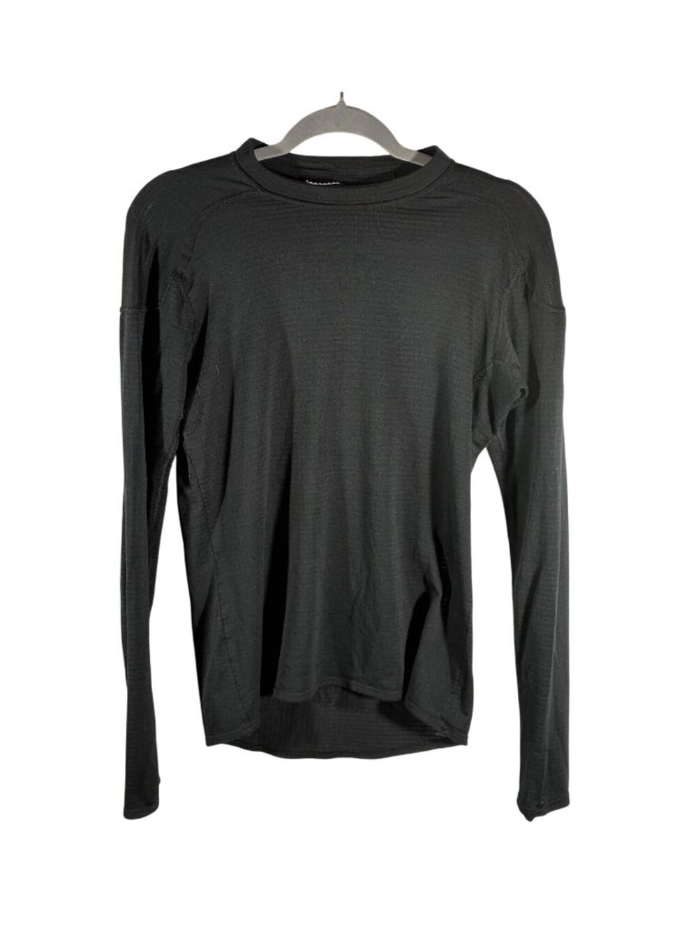 Patagonia Mens Black ribbed Long-Sleeve Base Layer Thermal Top Size S